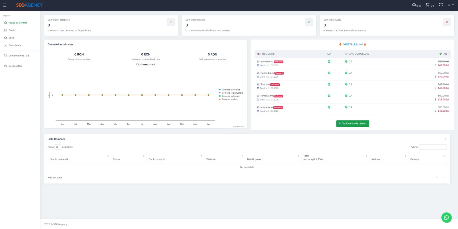 Platforma Client.seoagency.ro